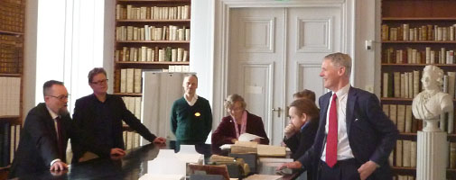 The research group Textual Scholarship visited Litteraturvetenskapliga institutionen at Uppsala University March 2014
